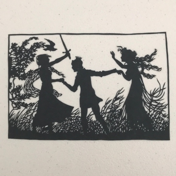💖 Handmade PaperCut Silhouette Scherenschn… - Picture 1 of 6